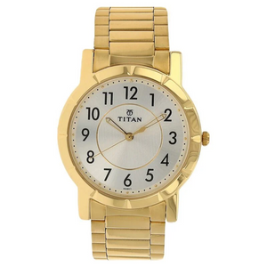 Titan Quartz Analog Silver Dial Stainless Steel Strap Watch for Men 1647YM01 (DD807) - KRISHNA WATCH COMPANY