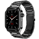 Noise Newly Launched ColorFit Chrome 1.85" AMOLED, Metal Build Casing, 10 Days Battery, 390 * 450 high res Display, 600 NITS, 100+ Sports Modes Smart Watch for Men (Elite Black)