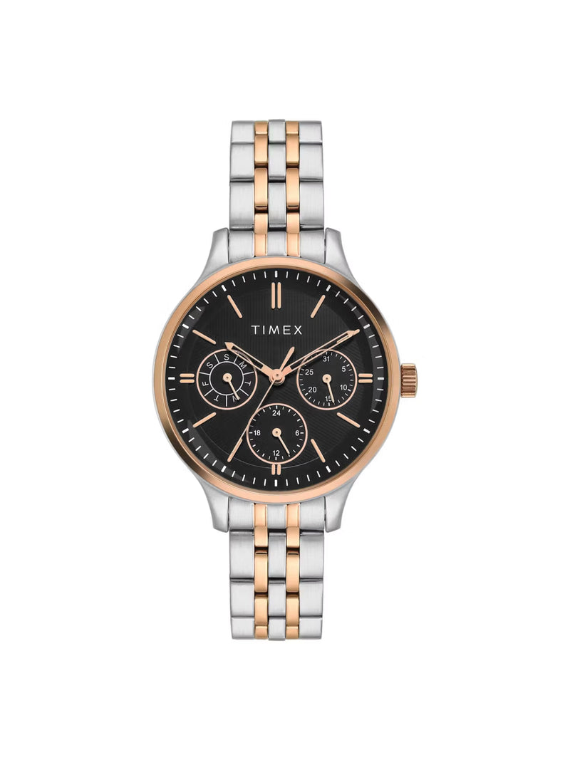 TIMEX Trendline Black Round Dial Analog Women's Watch - TWEL14837 - KRISHNA WATCH COMPANY