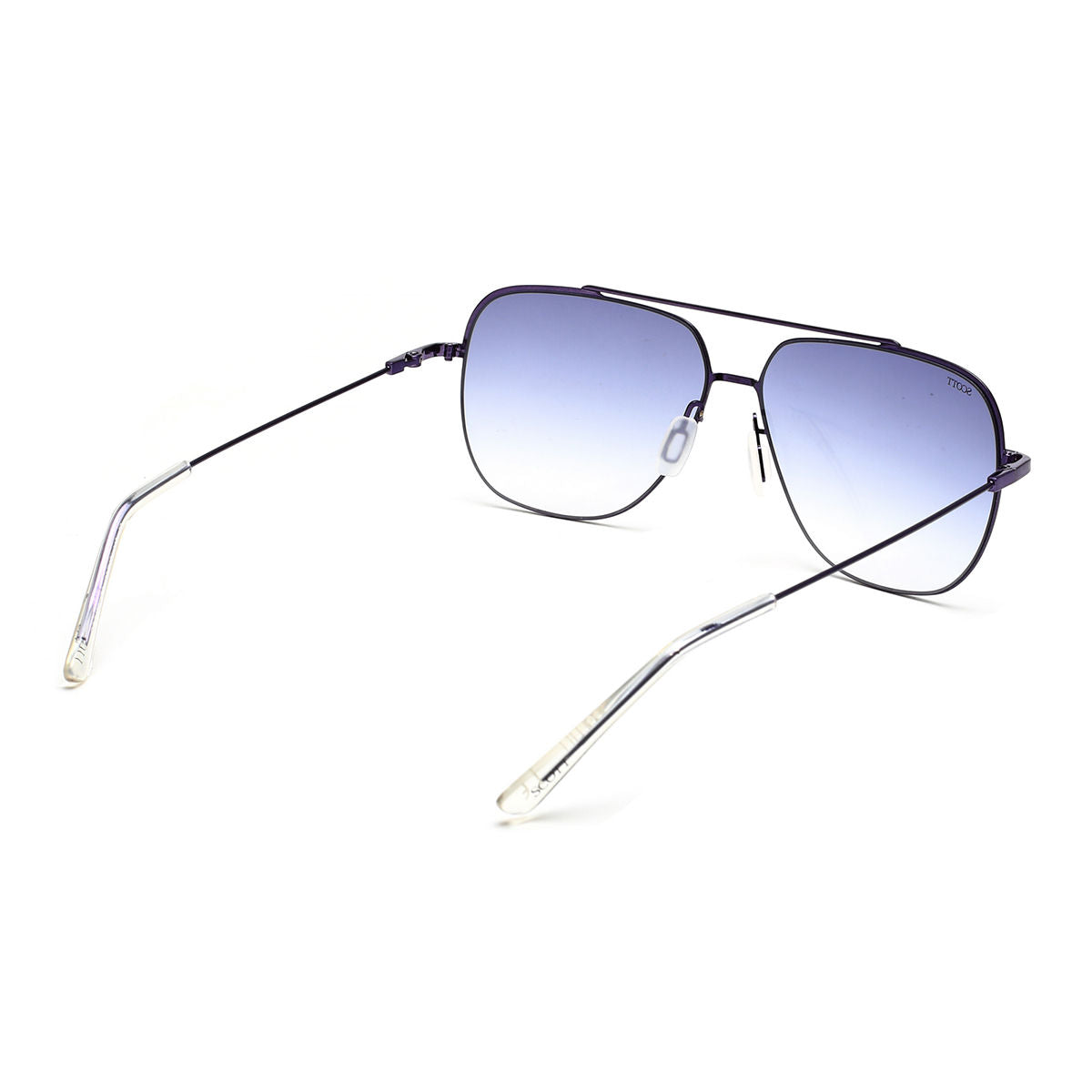 Scott Sunglasses Gradient Blue Lens Navigator Sunglass Purple Frame SC 2493 C3