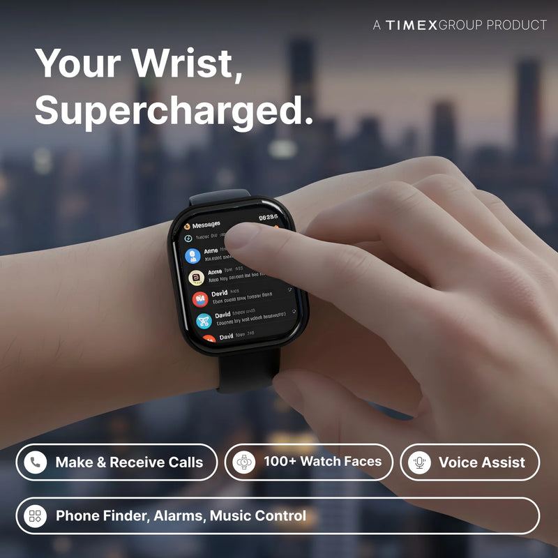 TIMEX iConnect Arc+ Smartwatch with 2.01 Inch IPS Display with BT Calling Smartwatch for Unisex - TWIXW1600T - KRISHNA WATCH COMPANY