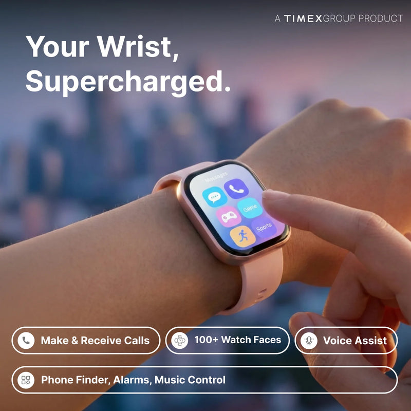 TIMEX iConnect Arc+ Smartwatch with 2.01 Inch IPS Display with BT Calling Smartwatch for Unisex - TWIXW1601T - KRISHNA WATCH COMPANY