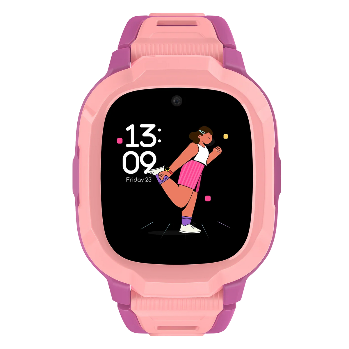 Noise Junior Explorer 2 Smart Watch for Kids with 4G SIM Compatible, 2-Way Video & Voice Calling, Geofencing, Real Time Location Monitoring via Google Maps, IP68, SOS Emergency Alerts (Power Pixel)