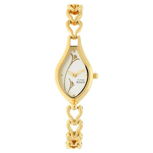 Titan Raga White Dial Women Watch With Metal Strap 2457ym01 - KRISHNA WATCH COMPANY