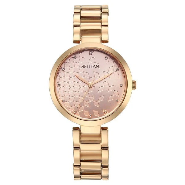 Titan Purple Superheads Quartz Analog Watch For Women - 2480WM08 - KRISHNA WATCH COMPANY
