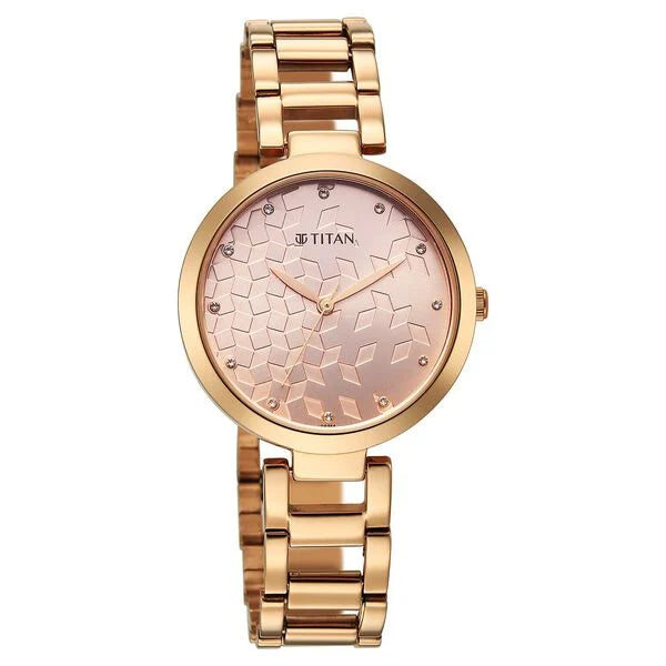 Titan Purple Superheads Quartz Analog Watch For Women - 2480WM08 - KRISHNA WATCH COMPANY