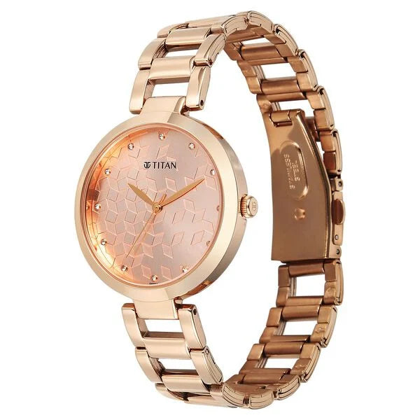 Titan Purple Superheads Quartz Analog Watch For Women - 2480WM08 - KRISHNA WATCH COMPANY