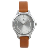 TITAN Workwear Watch with Silver Dial & Leather Strap 2481SL06