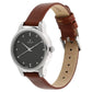 TITAN Workwear Watch with Black Dial & Leather Strap 2481SL07