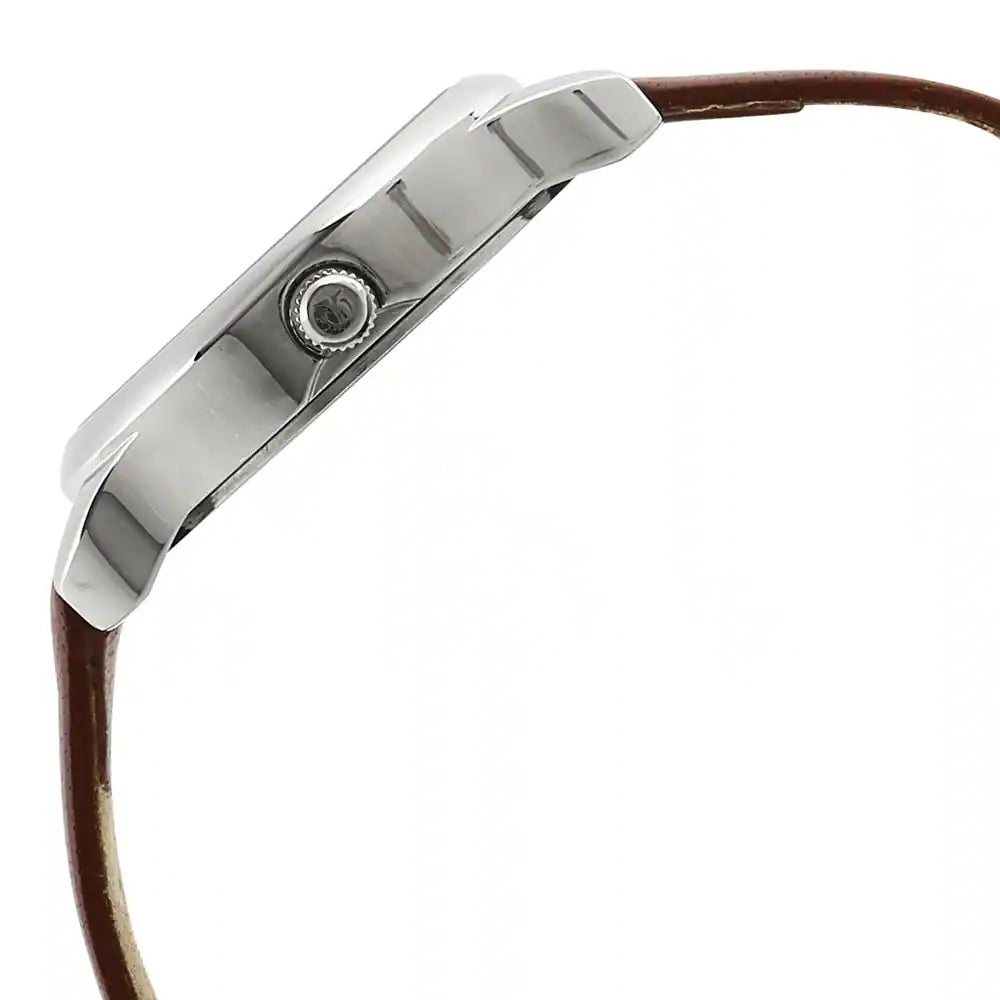 TITAN Workwear Watch with Black Dial & Leather Strap 2481SL07