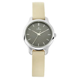Titan Women's Chic minimalist watch with Anthracite dial and leather strap 2481SL11