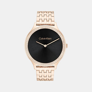 Calvin Klein Quartz Female Analog Black Stainless Steel Watch 25100003 - KRISHNA WATCH COMPANY