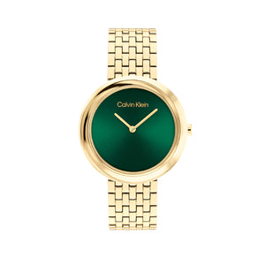 CALVIN KLEIN Twisted Bezel Analogue Watch For Women - 25100066 - KRISHNA WATCH COMPANY
