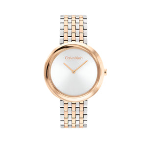 CALVIN KLEIN Twisted Bezel Women Quartz Watch - 25100070 - KRISHNA WATCH COMPANY