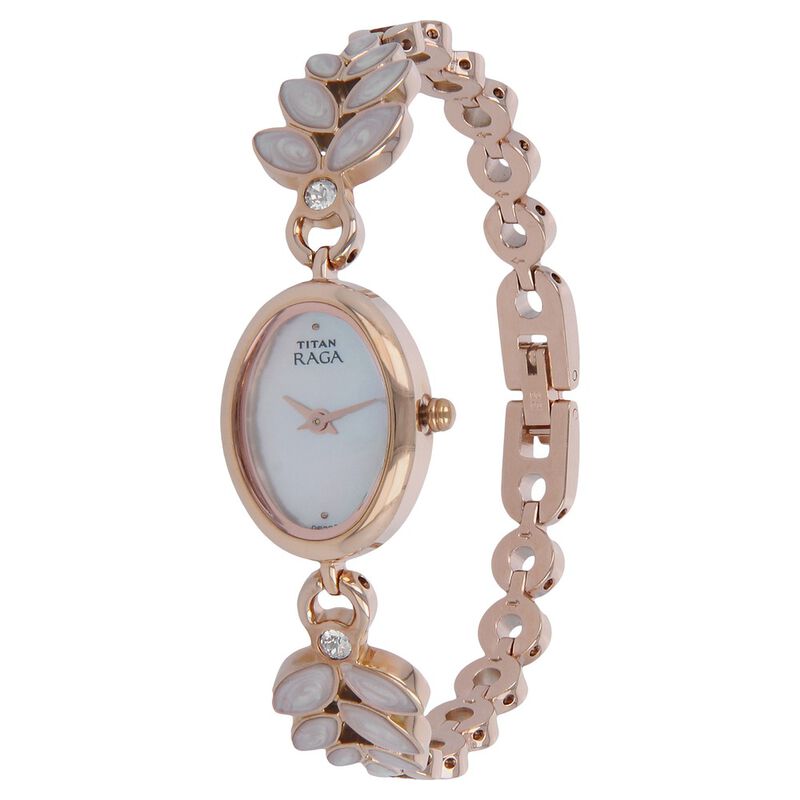 Titan Raga Garden of Eden Silver Dial Analog Metal Strap Watch for Women 2511WM02