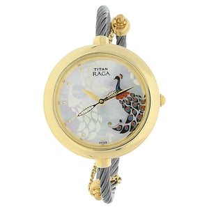 Titan Raga Garden of Eden White Stainless Steel Strap Watch NP2532BM01 - KRISHNA WATCH COMPANY
