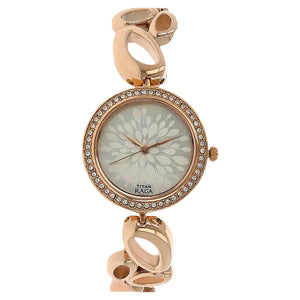 TITAN Raga Black Dial Metal Strap Watch 2539WM01 - KRISHNA WATCH COMPANY