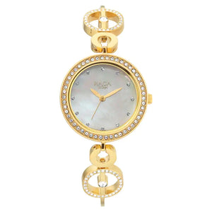 Titan Raga Mother of Pearl Dial Studded Watch NP2539YM02 (DJ606) - KRISHNA WATCH COMPANY