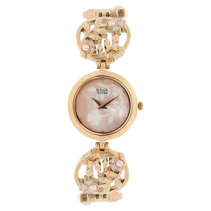 Titan Raga Aurora Pink Dial Women Watch With Metal Strap - 2540WM05 - KRISHNA WATCH COMPANY