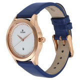 Titan Sparkle White Dial Analog Date Function Watch for Women  2570WL02