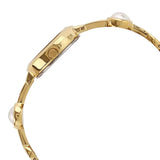 Titan Quartz Analog White Dial Metal Strap Watch for Women / 2576YM01