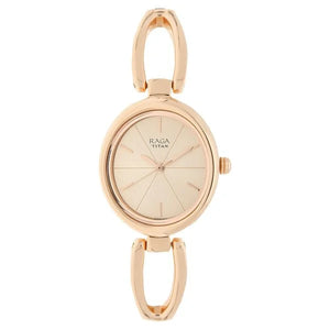 Titan Raga Viva Rose Gold Dial Women Watch With Metal Strap - 2579WM01 - KRISHNA WATCH COMPANY