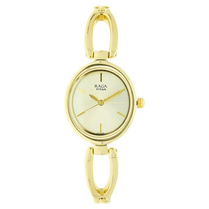 Titan Raga Viva Champagne Dial Women Watch With Metal Strap NR2579YM01 / NS2579YM01 - KRISHNA WATCH COMPANY