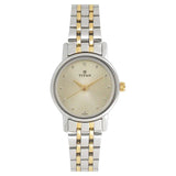 TITAN Champagne Dial Two Toned Stainless Steel Strap Watch 2593BM01 / NS2593BM01