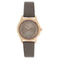 Titan Workwear Anthracite Dial Women Watch With Leather Strap   / 2596WL02