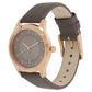 Titan Workwear Anthracite Dial Women Watch With Leather Strap   / 2596WL02