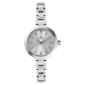 TITAN Silver Dial Silver Stainless Steel Strap Watch NN2598SM01 - KRISHNA WATCH COMPANY