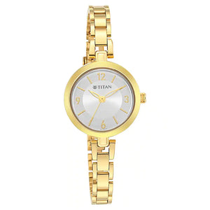 Titan Lagan Silver Dial Metal Strap Watch 2598YM04 - KRISHNA WATCH COMPANY