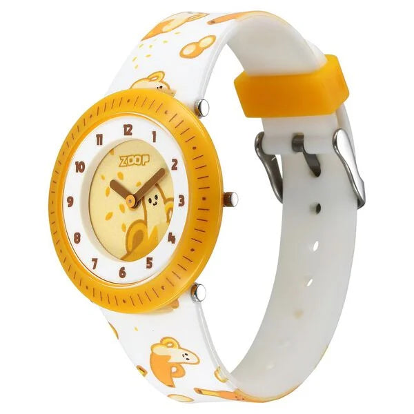 Zoop By Titan Fruit Story Quartz Analog Yellow Dial Plastic Strap