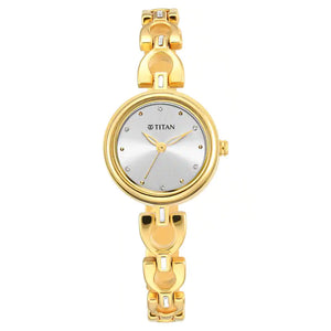 TITAN Lagan Silver Dial Metal Strap Watch NP2601YM04 - KRISHNA WATCH COMPANY