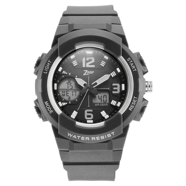 Zoop By Titan Quartz Analog Digital Grey Dial Plastic Strap Watch for Kids 26026pp04w