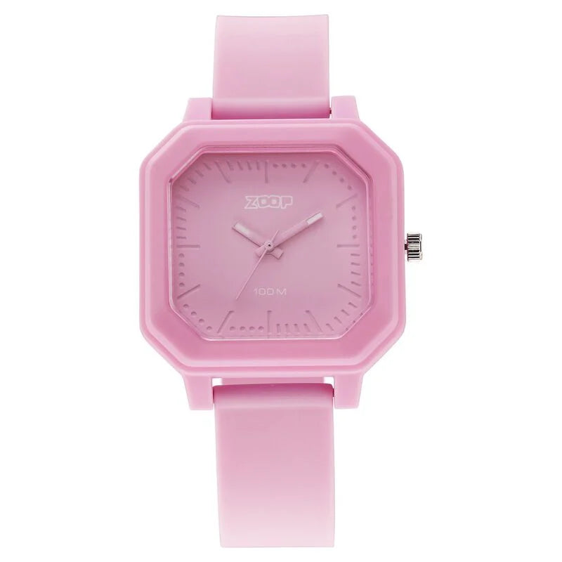 Zoop By Titan Fashion Quartz Analog Purple Dial Silicone Strap Watch for Kids NT26029PP03