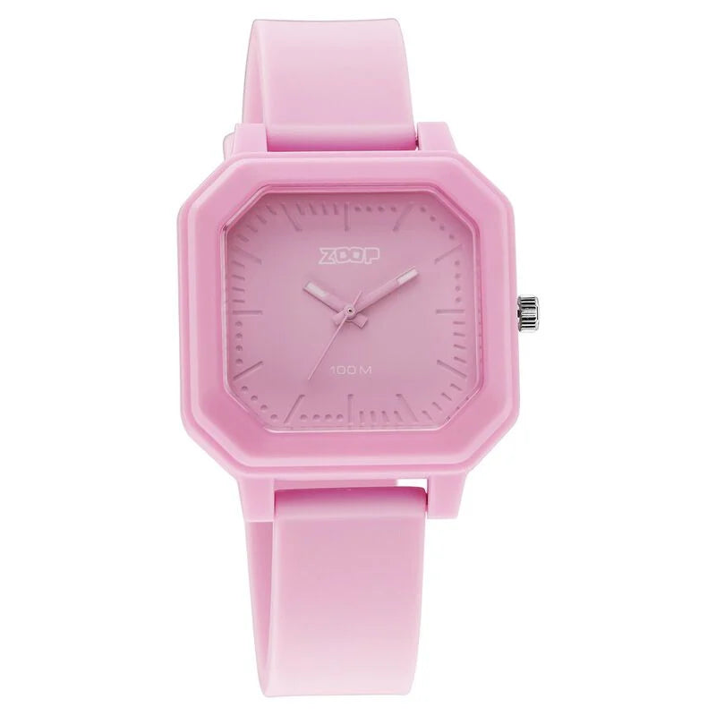 Zoop By Titan Fashion Quartz Analog Purple Dial Silicone Strap Watch for Kids NT26029PP03