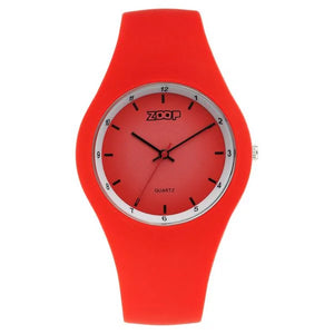 Zoop By Titan Pop Integrated Quartz Analog Red Dial Silicone Strap Watch for Kids 26031pp04w - KRISHNA WATCH COMPANY