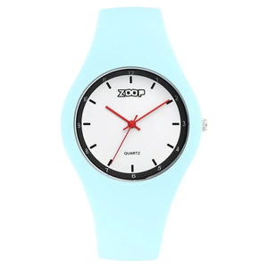 Zoop By Titan Pop Integrated Quartz Analog White Dial Silicone Strap Watch for Kids 26031pp06w - KRISHNA WATCH COMPANY