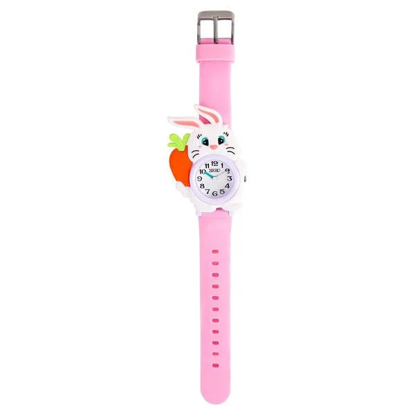 Titan Friends from Nature Quartz Analog Pink Dial Plastic Strap watch For Kids 26043pp01