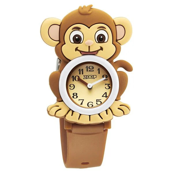 Zoop By Titan Friends from Nature Quartz Analog Brown Dial Plastic Strap Watch For Kids 26046pp01