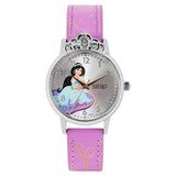 Zoop By Titan Disney Princess Quartz Analog Silver Dial Leather Strap Watch For Kids 26049sl01