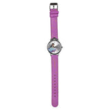 Zoop By Titan Disney Princess Quartz Analog Silver Dial Leather Strap Watch For Kids 26049sl01
