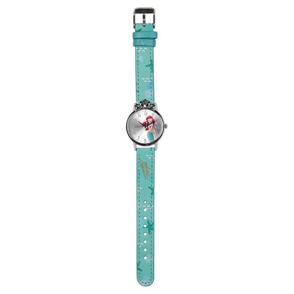 Zoop By Titan Disney Princess Quartz Analog Silver Dial Leather Strap Watch For Kids 26050sl01