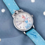 Zoop By Titan Disney Princess Quartz Analog Silver Dial Leather Strap Watch For Kids 26051sl01