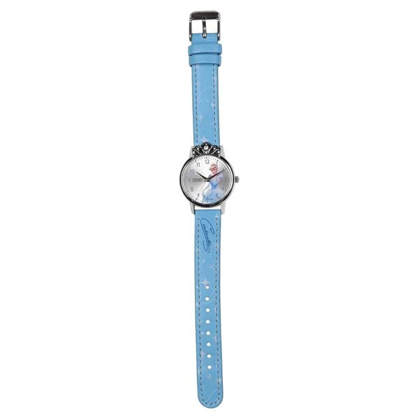 Zoop By Titan Disney Princess Quartz Analog Silver Dial Leather Strap Watch For Kids 26051sl01
