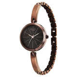 Titan Raga Viva Quartz Analog Brown Dial Brown Metal Strap Watch for Women 2606QM03