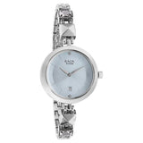 Titan Raga Viva Blue Dial Analog with Date Metal Strap watch for Women nu2606sm01