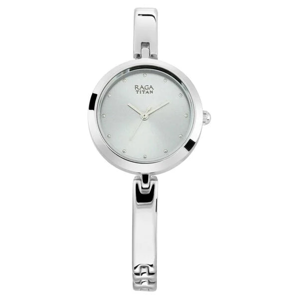 Titan Raga Viva Grey Dial Women Watch With Metal Strap 2606sm04