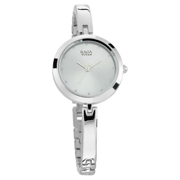 Titan Raga Viva Grey Dial Women Watch With Metal Strap 2606sm04